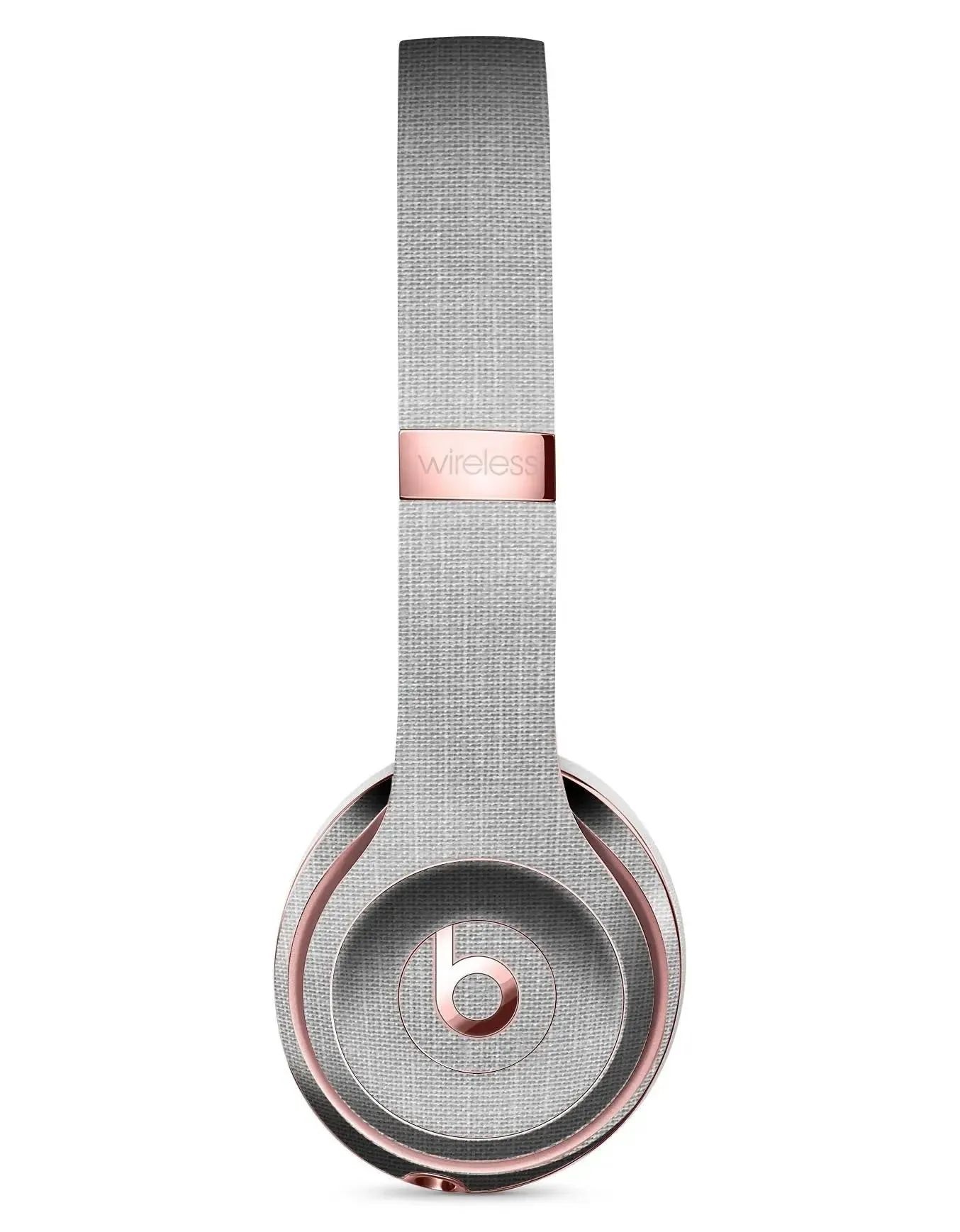 Light Gray Scratched Fabric Pattern Full-Body Skin Kit for the Beats