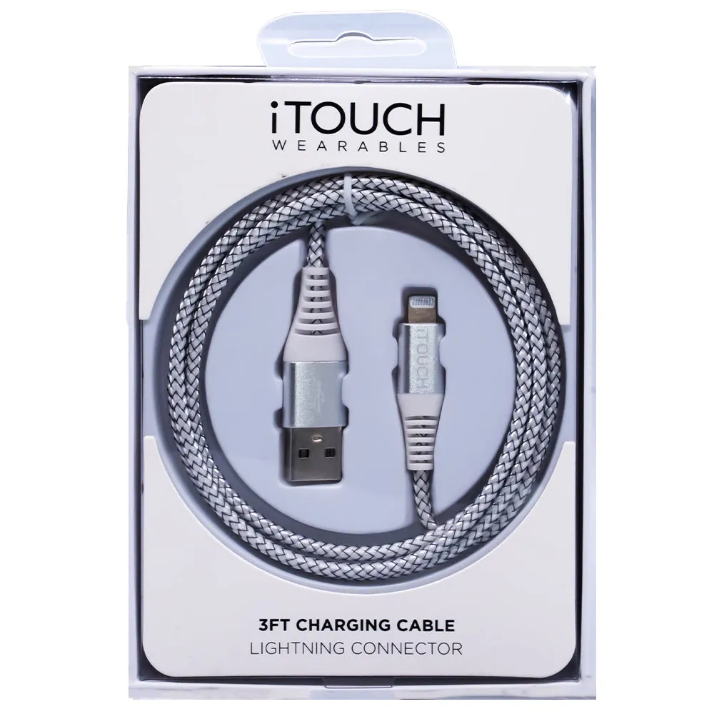 Lightning Charging Cable: 3ft (Silver)