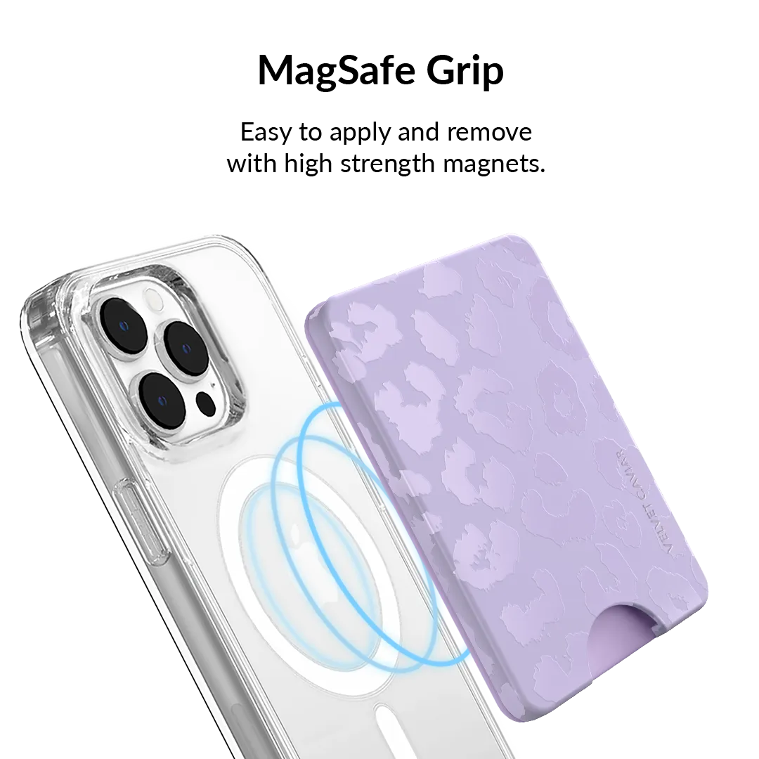 Lilac Leopard MagSafe Wallet