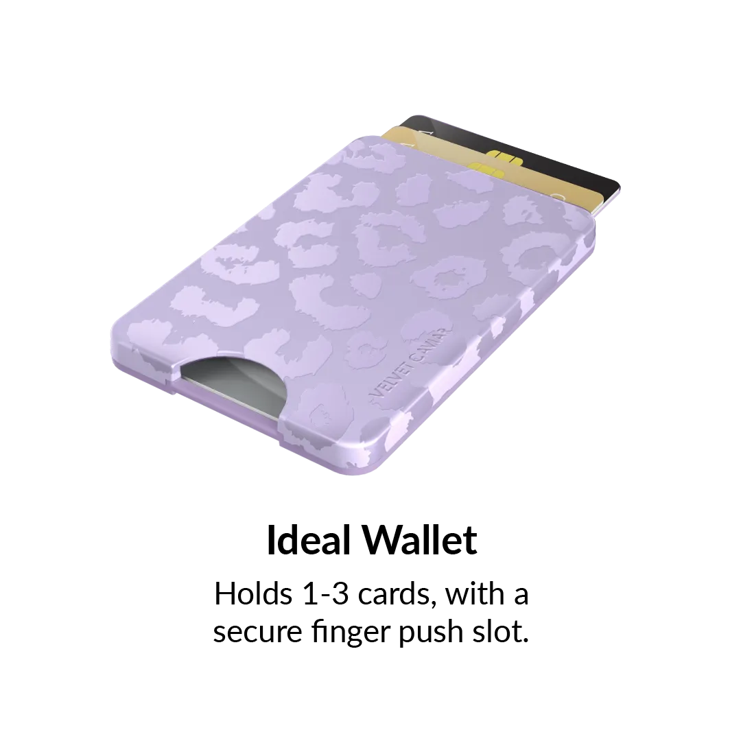 Lilac Leopard MagSafe Wallet