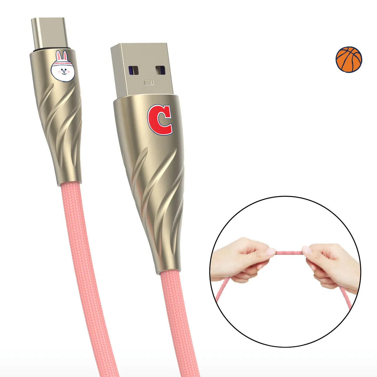 Line Friends Brown Sports Club Fast Charging Cable