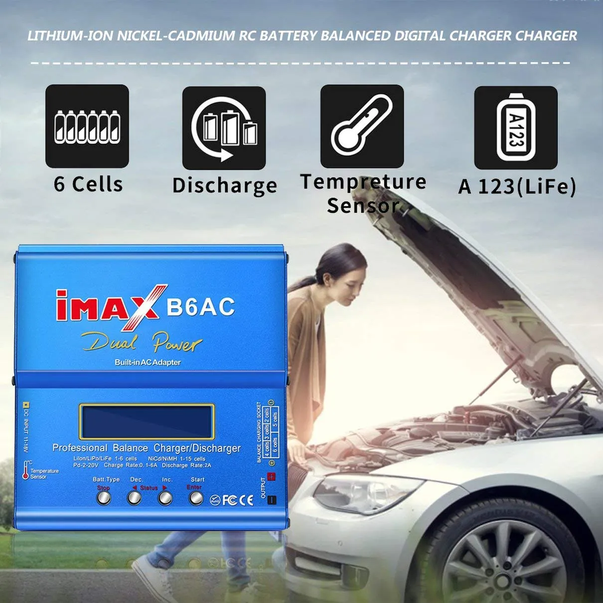 Lipo Battery Charger Imax B6Ac Balance Charger