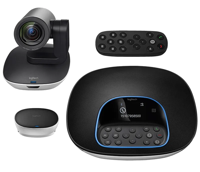 Logitech GROUP Affordable video conferencing for mid to large-sized meeting rooms for (10-14 People)