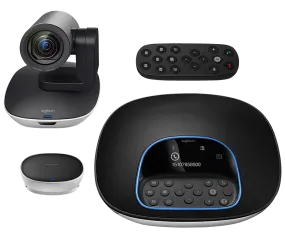 Logitech GROUP Affordable video conferencing for mid to large-sized meeting rooms for (10-14 People)