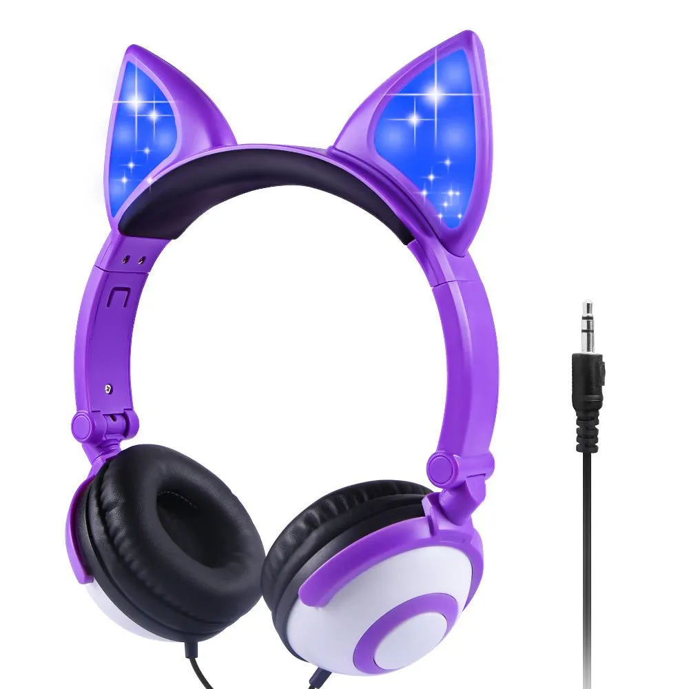 LovelyRLovely LED flashing Cat Ear Headphones