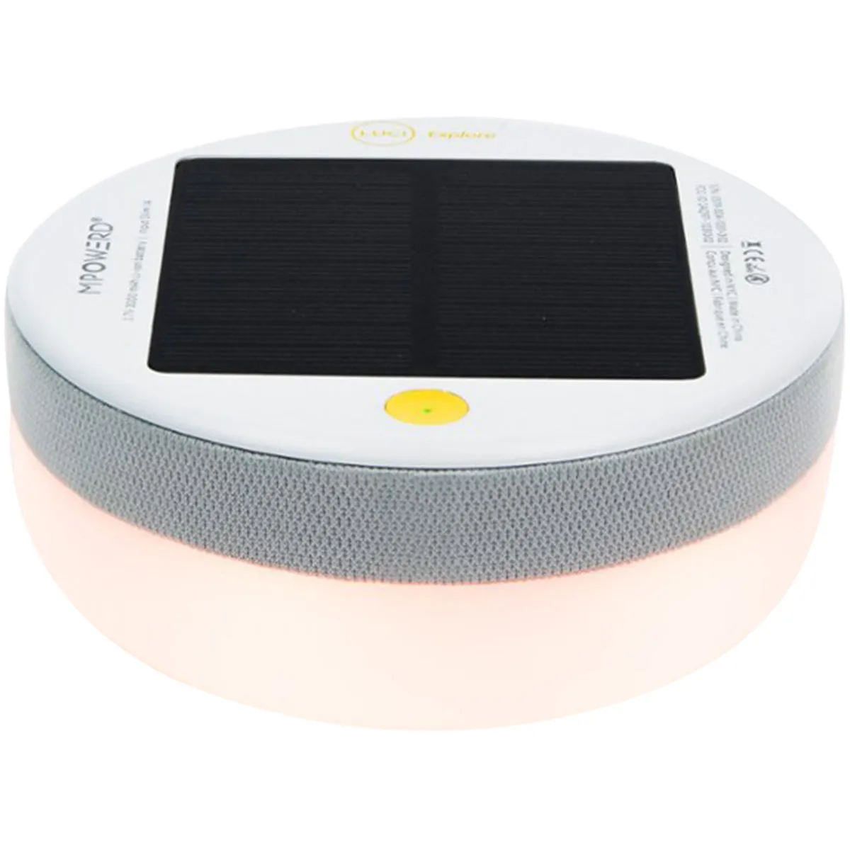 Luci Explore Solar/USB LED Outdoor Lantern & Bluetooth Speaker White