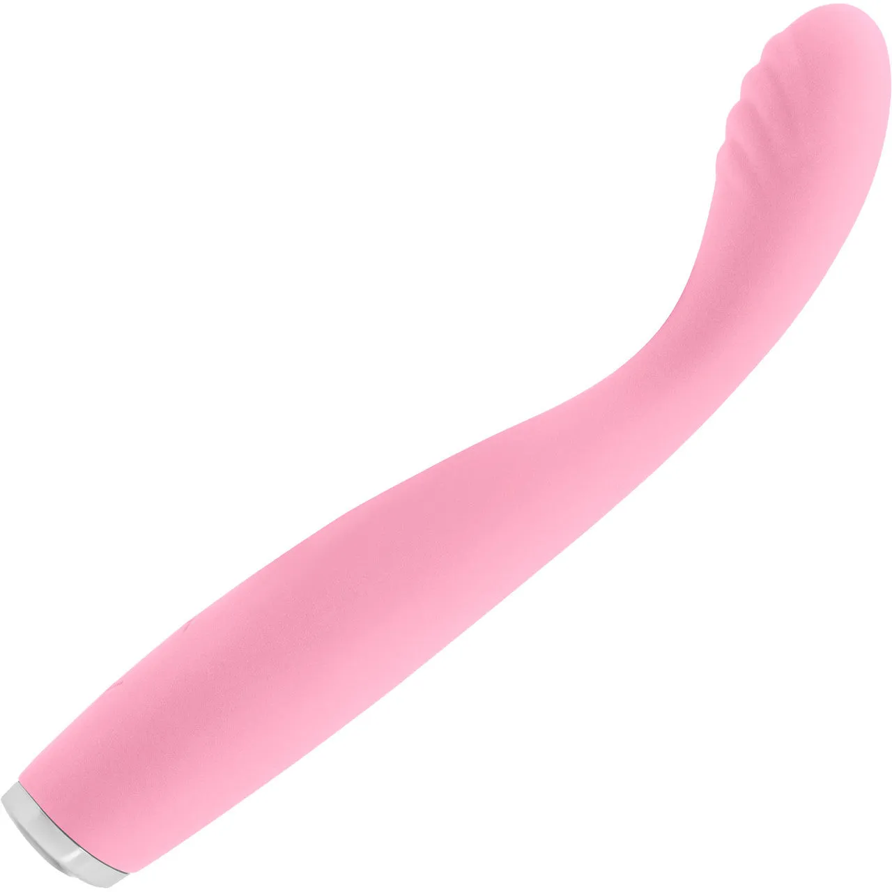 Luxe Lillie Silicone Rechargeable Vibrating Slim Wand Massager By NS Novelties - Pink