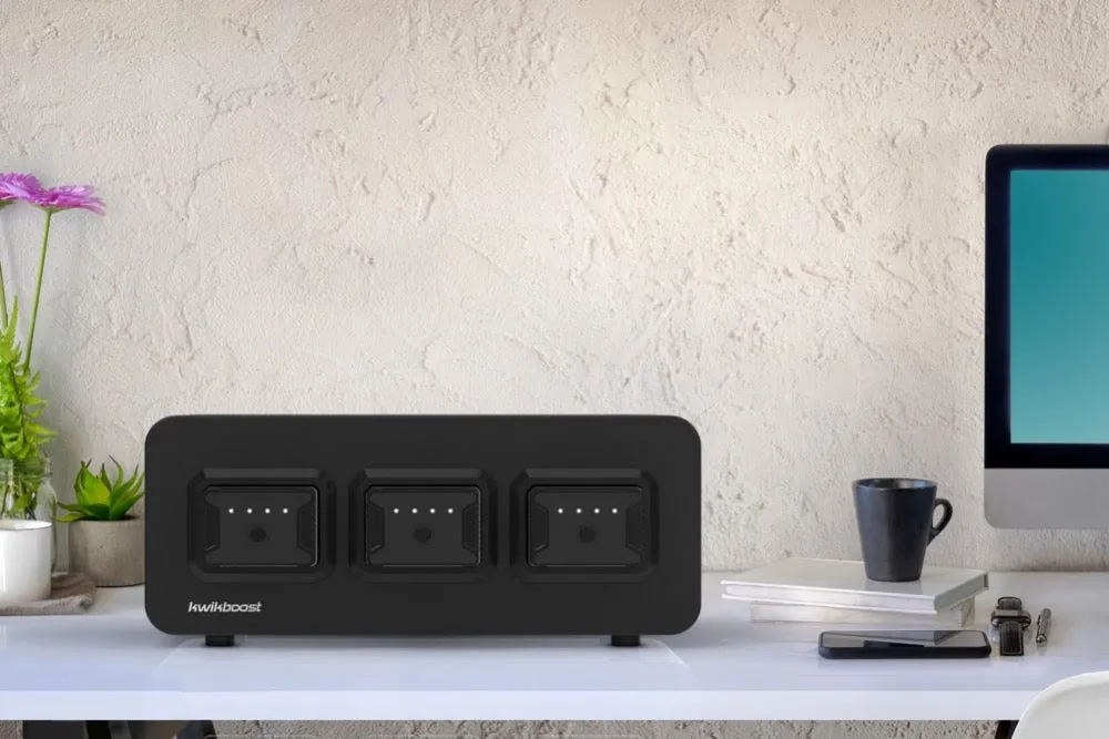 Luxor KwikBoost EdgePower 3-Bay Base Charging Station, KBEP-BASE3