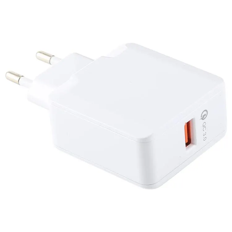 LZ-041 EU Plug Smart Fast Charger 3.0 with Bullet-Proof Wire