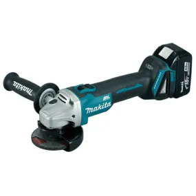 MAKITA 4" 18V 5.0AH CORDLESS ANGLE GRINDER | Model : DGA 404 RTE   2 PORT CHARGER