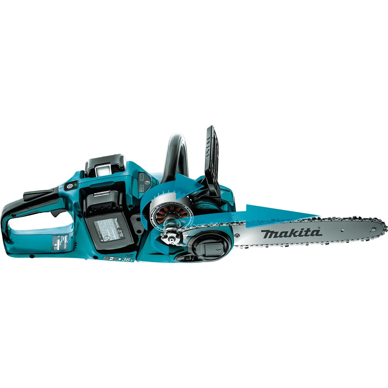 Makita (XCU04PT) 36V (18V X2) LXT® Brushless 16" Chain Saw Kit (5.0Ah)