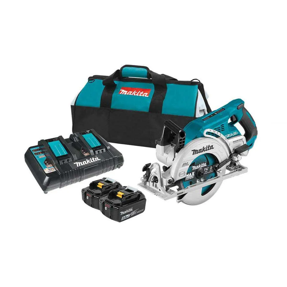 Makita XSR01PT 36-Volt 7-1/4-Inch X2 LXT Cordless Rear Handle Circular Saw Kit