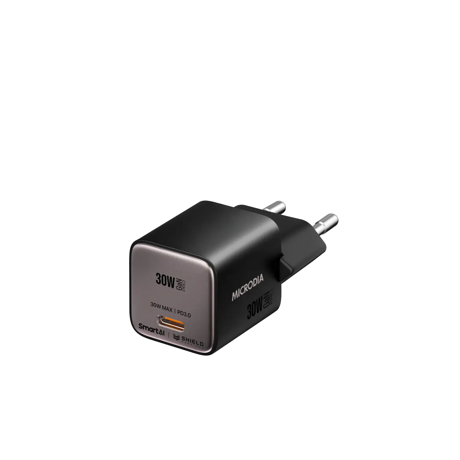 MICRODIA SMARTCube™ Nano 30W GaN Pro Wall Charger, USB-C PD3.0