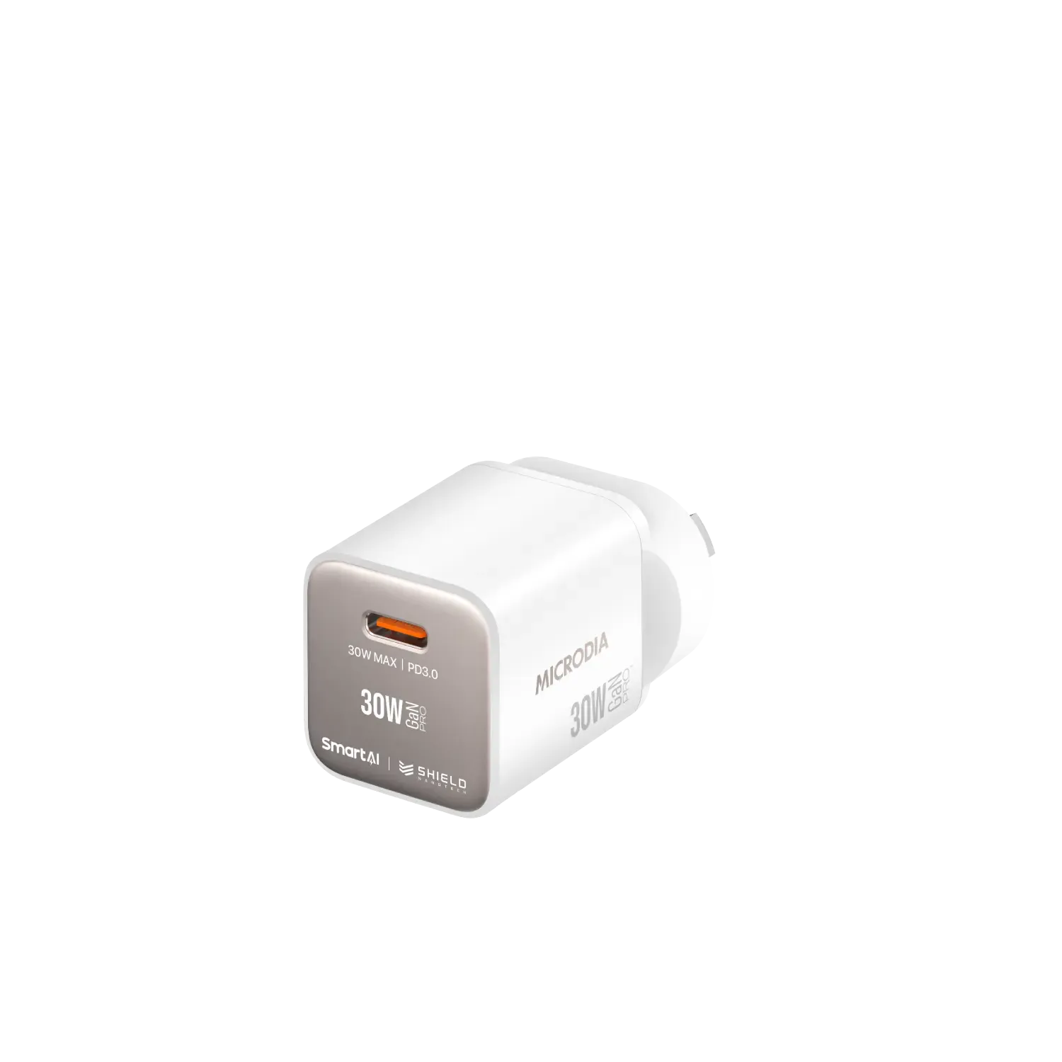 MICRODIA SMARTCube™ Nano 30W GaN Pro Wall Charger, USB-C PD3.0