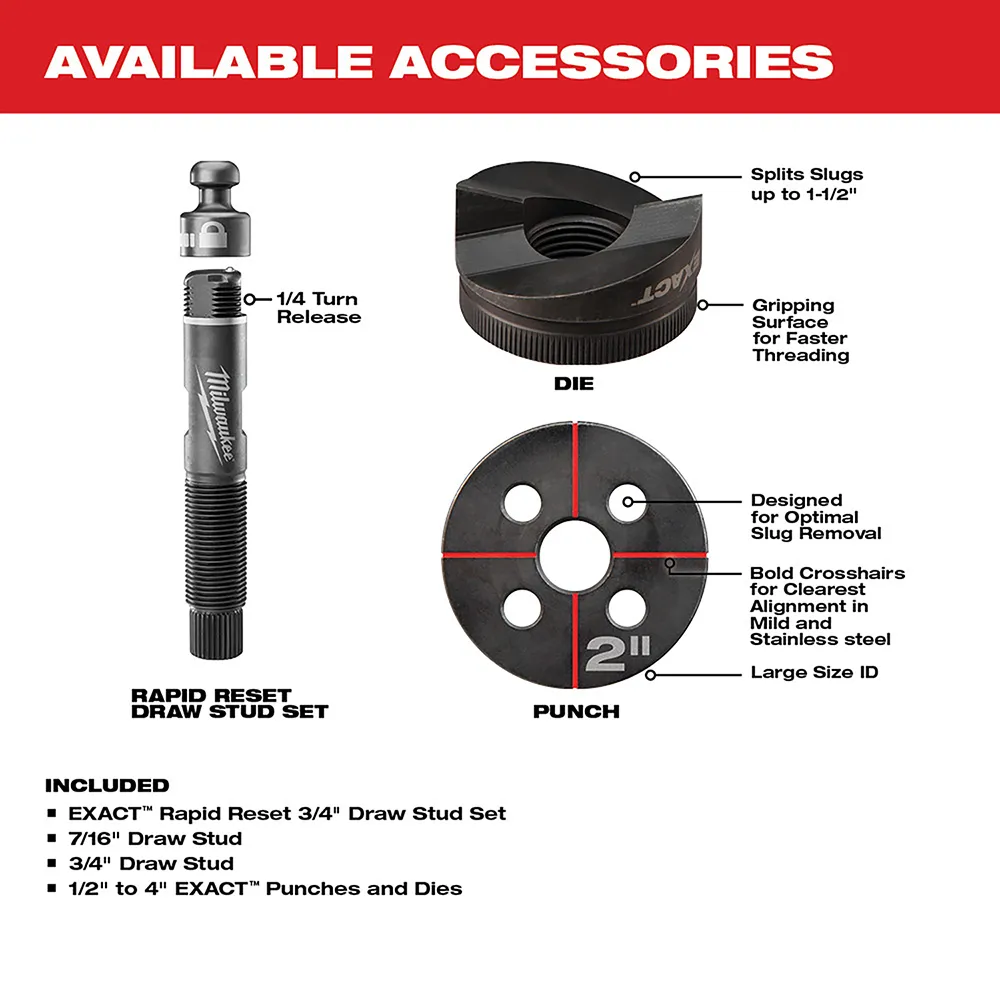 Milwaukee M18 1/2" - 4" Force Logic 6T Knockout Tool