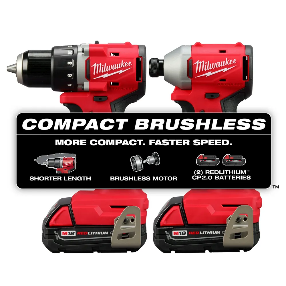 Milwaukee M18 Compact Brushless 2-Tool Combo Kit