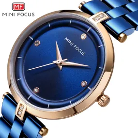 MINI FOCUS Watches Women Top Brand Luxury Quartz Watch Women Fashion Relojes Mujer Stainless Steel Ladies Quartz Wrist Watches