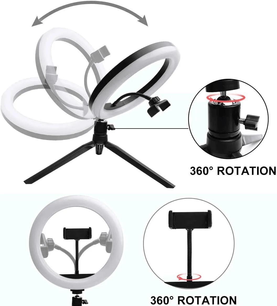 MJ-30 RGB LED Soft Ring Light With Stand-Selfie Light