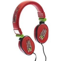 Moki Poppers Headphones - Claw Red with Appealing Design