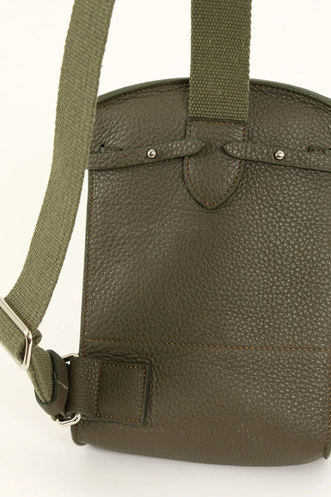 MONZA ITALIAN LEATHER CROSSBODY OLIVE