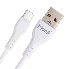 Morui Mc-02 Long 1m Usb To Type C Ultra Cable | Vooc | Turbo Charging | 3a Output | Qualcomm 3.0 Ultra Fast Charging