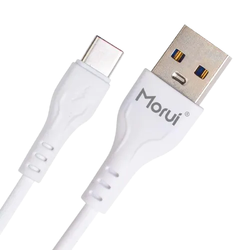 Morui Mc-02 Long 1m Usb To Type C Ultra Cable | Vooc | Turbo Charging | 3a Output | Qualcomm 3.0 Ultra Fast Charging