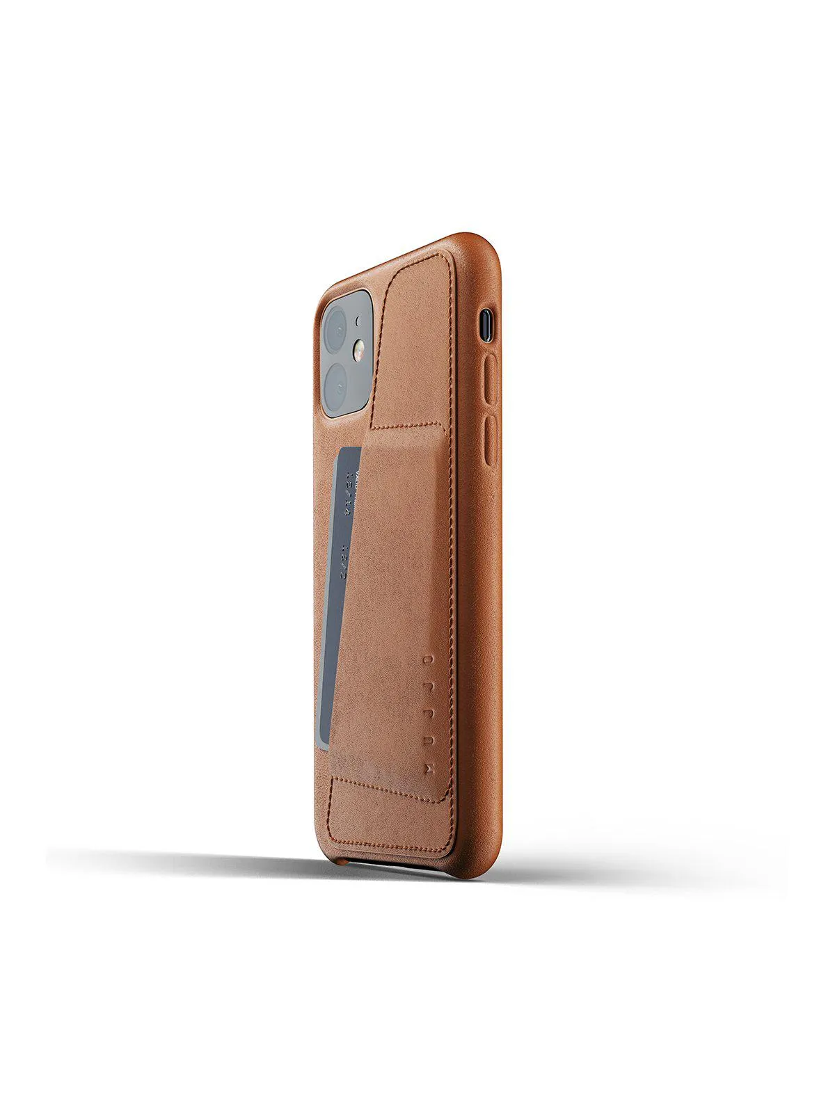 Mujjo Full Leather Wallet Case for iPhone 11 Tan