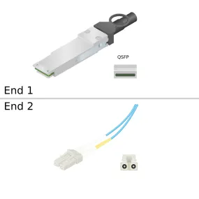 NetApp MMA1L10-CR -  Data Cable with Plug QSFP28/LC | QSFP28 Optical, LC, 100GbE, 10km, LR4