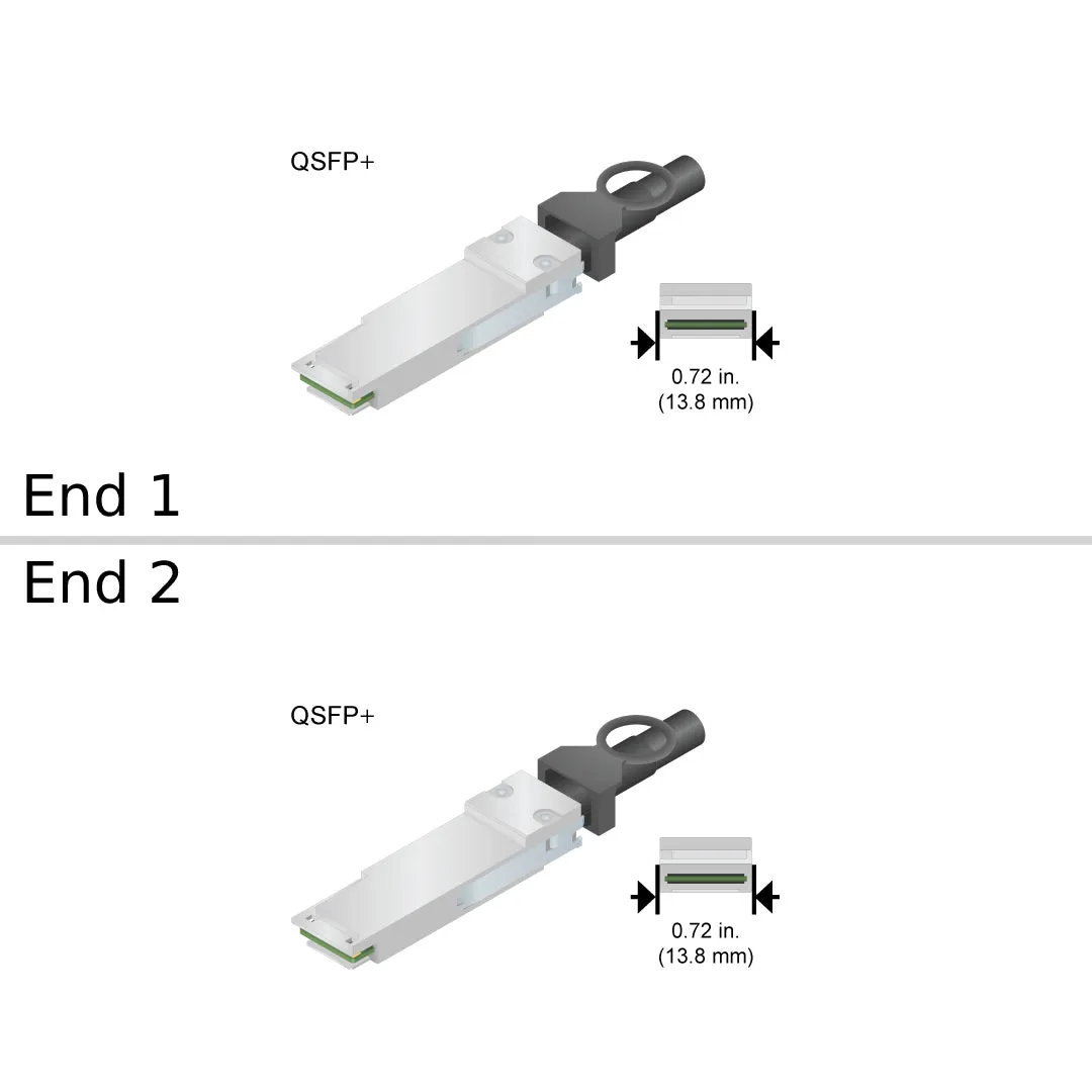 NetApp NO_FRU_Mellanox_MFA1A00-E100_100m - 100m Data Cable with Plug QSFP /QSFP  | NO_FRU_Mellanox_MFA1A00-E100_