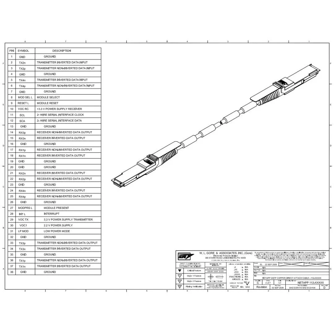 NetApp X66260-5 - 5m Data Cable with Plug LC/LC | Cable, OS2, LC/LC,