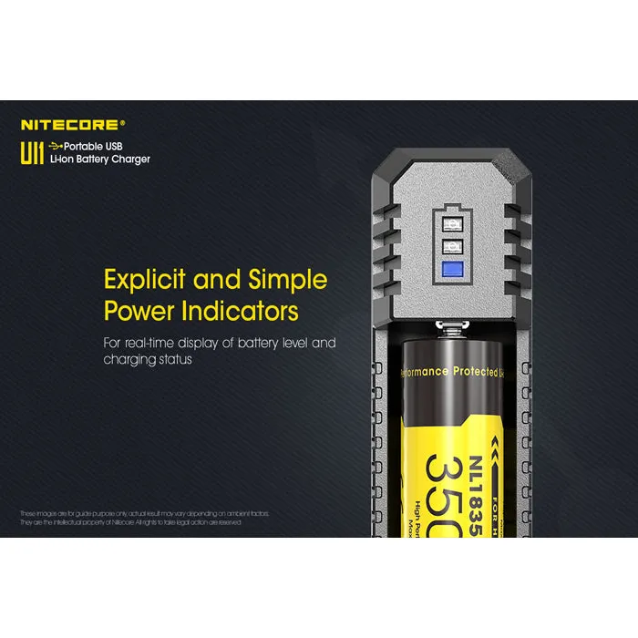 Nitecore UI1 Portable USB Battery Charger 便攜鋰電池充電器