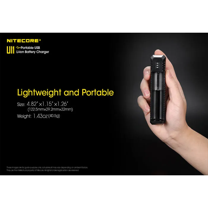 Nitecore UI1 Portable USB Battery Charger 便攜鋰電池充電器