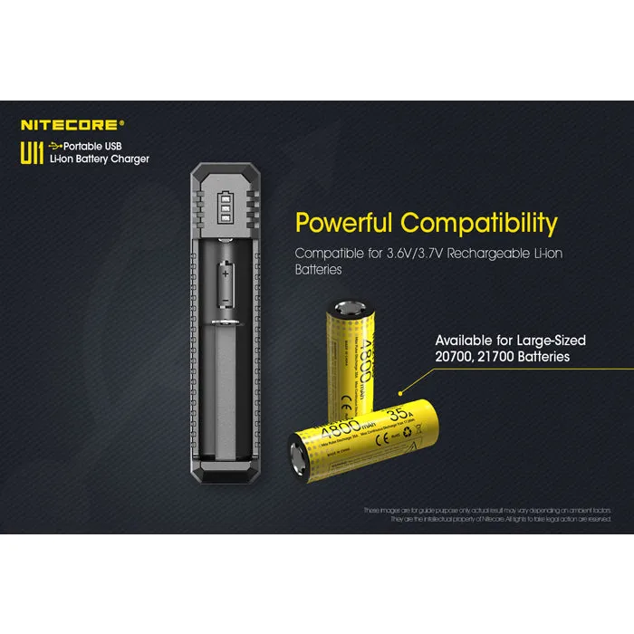 Nitecore UI1 Portable USB Battery Charger 便攜鋰電池充電器