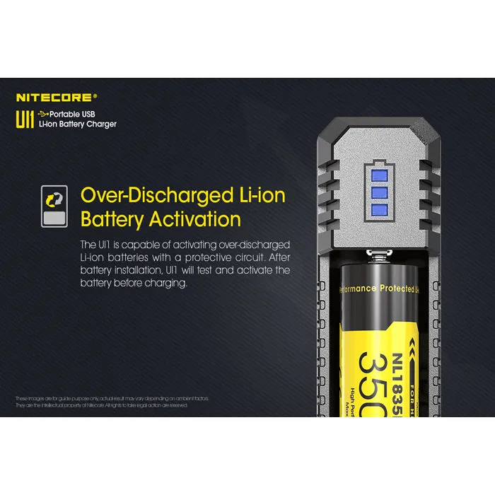 Nitecore UI1 Portable USB Battery Charger 便攜鋰電池充電器