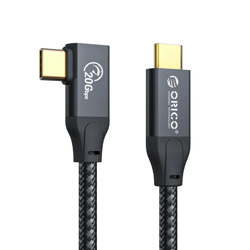 Orico Cbl Usb3.2 Typec 2M Pd100W 20Gbps 90D | Supports Up To 4K@60Hz