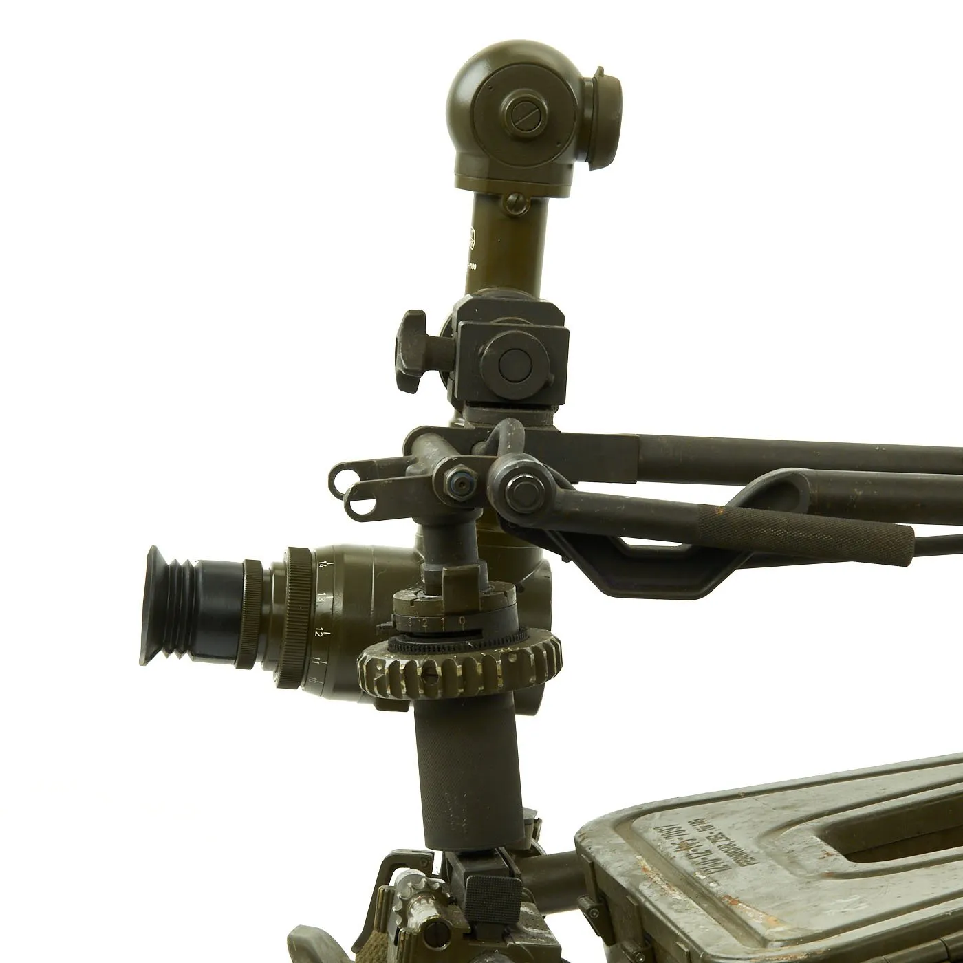 Original German MG3 Machine Gun Tripod with Hensoldt Wetzlar Periscope Sight