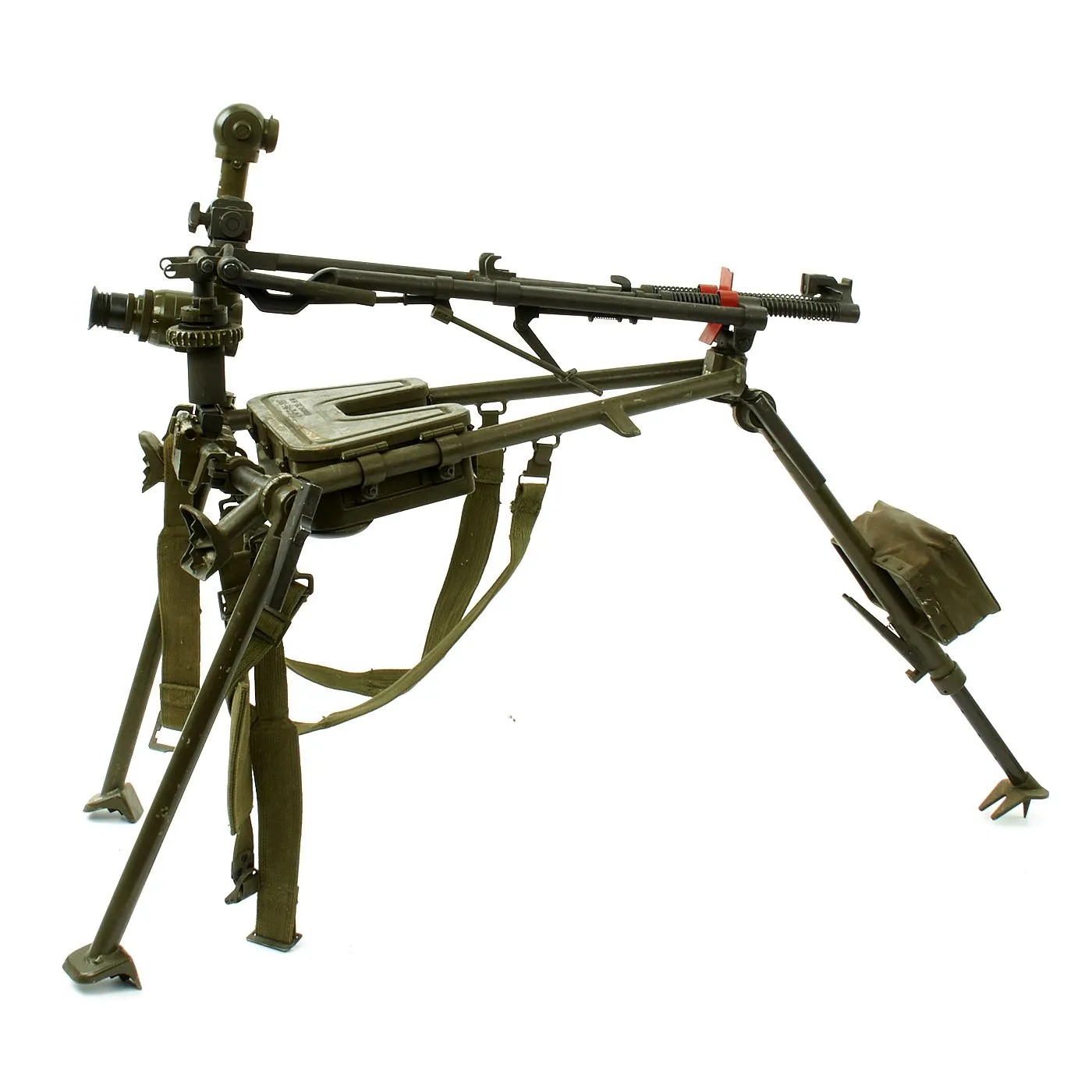 Original German MG3 Machine Gun Tripod with Hensoldt Wetzlar Periscope Sight