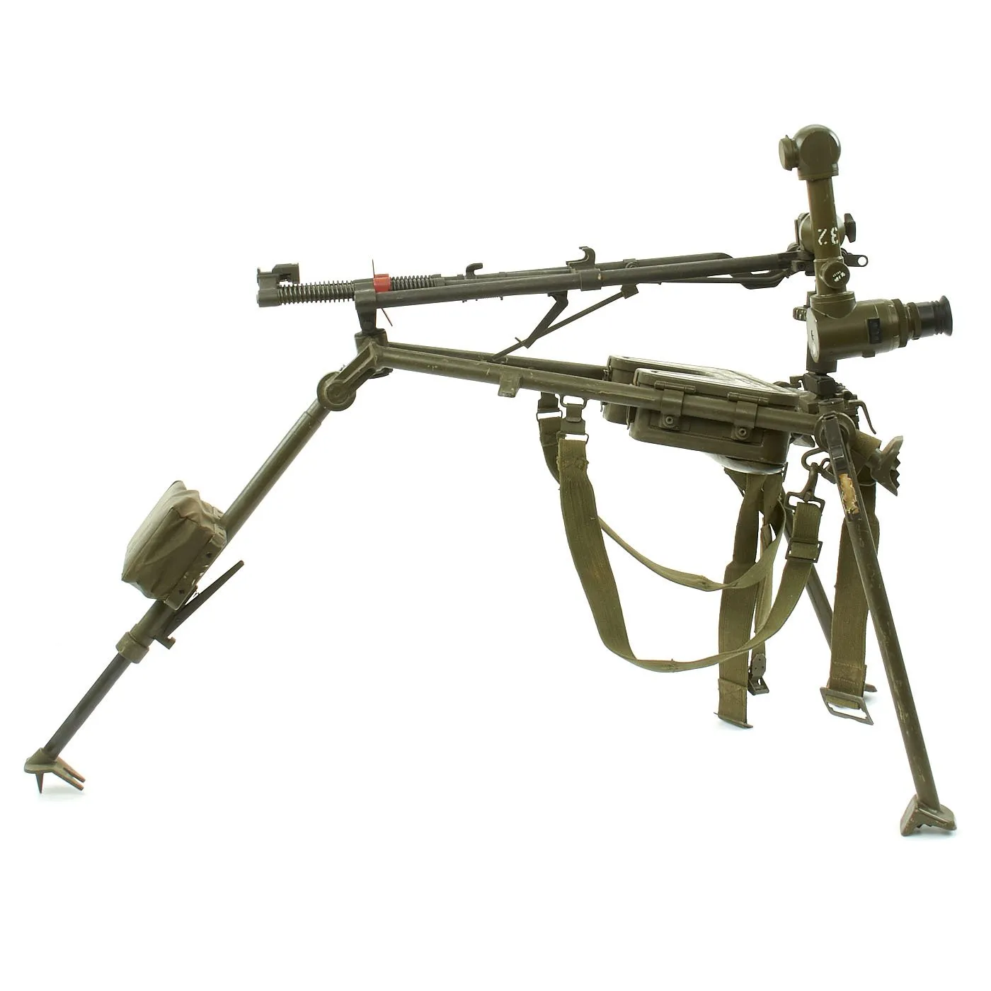 Original German MG3 Machine Gun Tripod with Hensoldt Wetzlar Periscope Sight