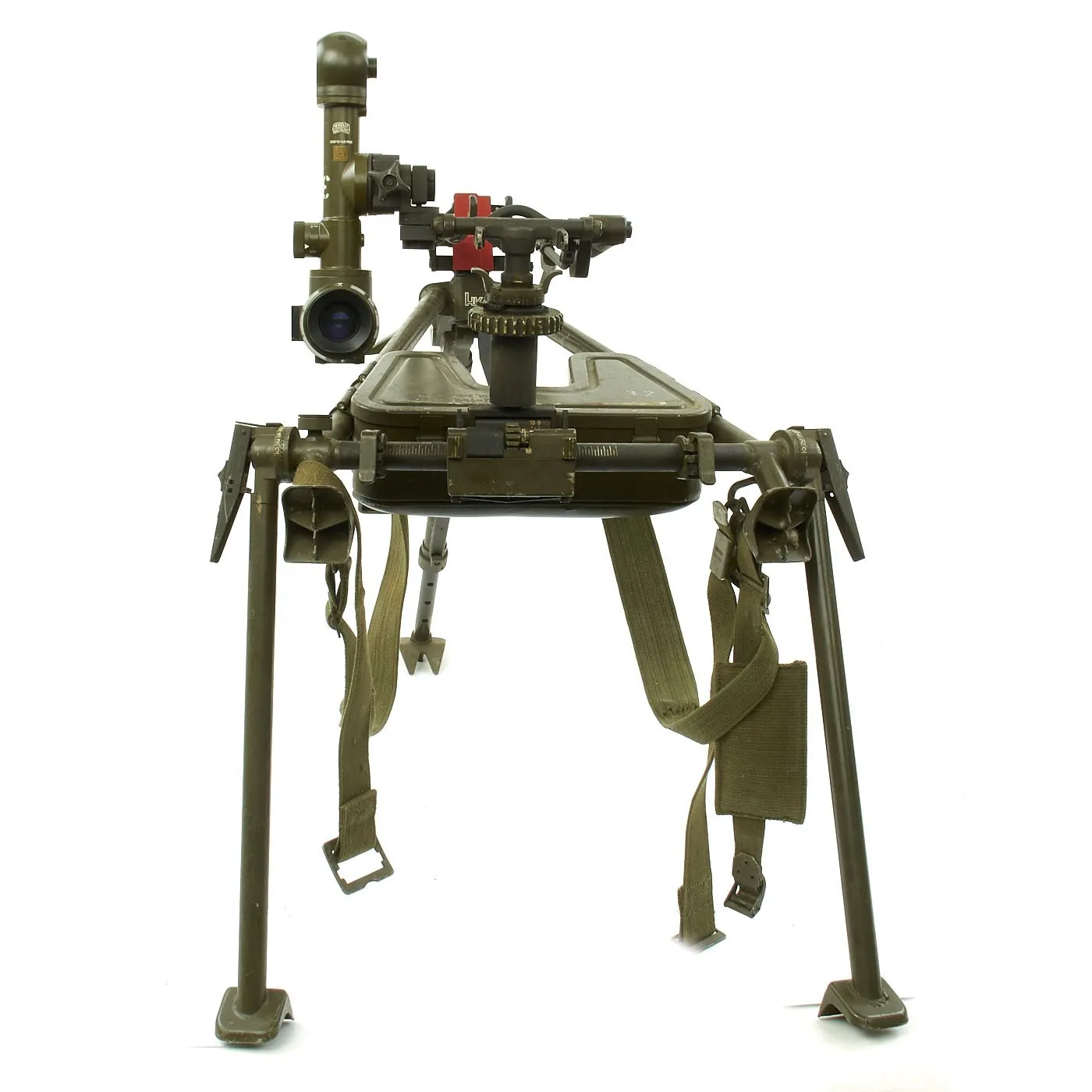 Original German MG3 Machine Gun Tripod with Hensoldt Wetzlar Periscope Sight