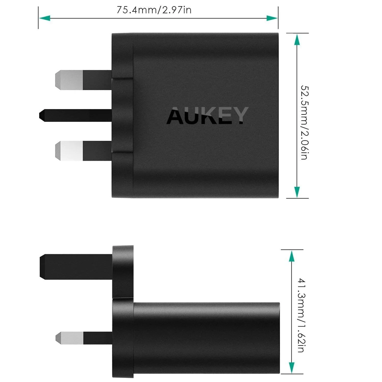 PA-T9 19.5W Quick Charge 3.0 Travel Charger   Micro USB to USB C Converter