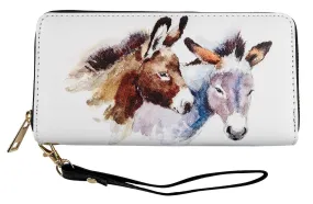 Pair of Donkeys Clutch Wallet