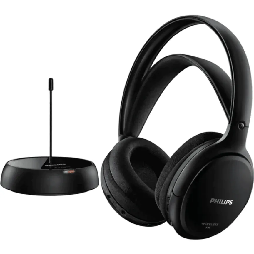 Philips SHC5200 FM Wireless Headphones HiFi Black