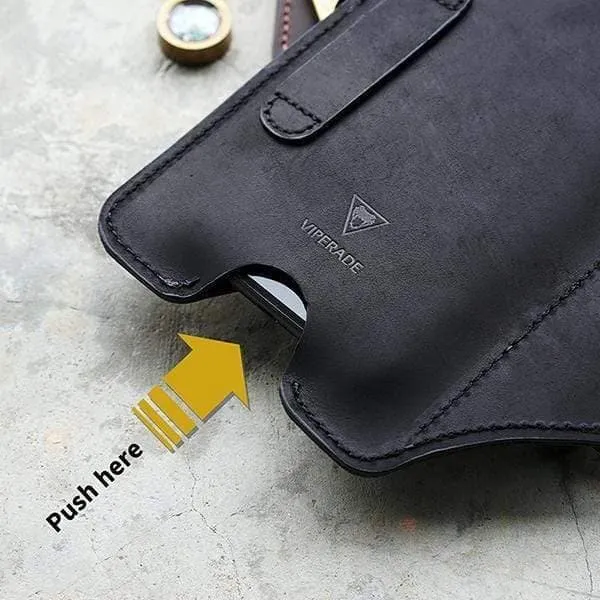 PJ20 Universal Leather Phone Holster with Key Holder