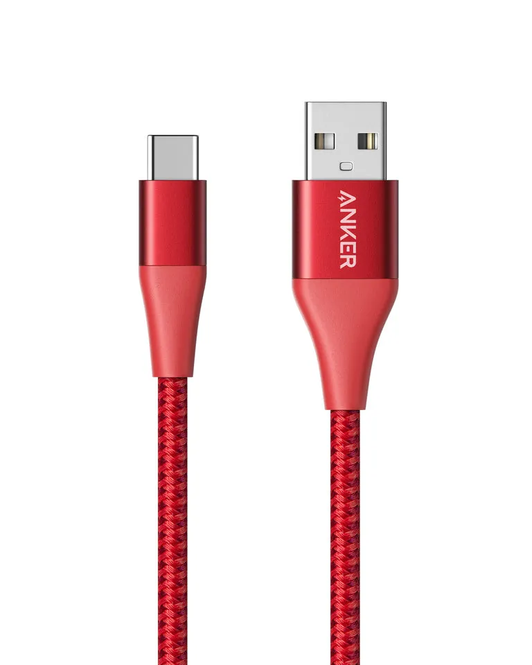 ^Pl  Ii Usb A To Usb C 3Ft Red