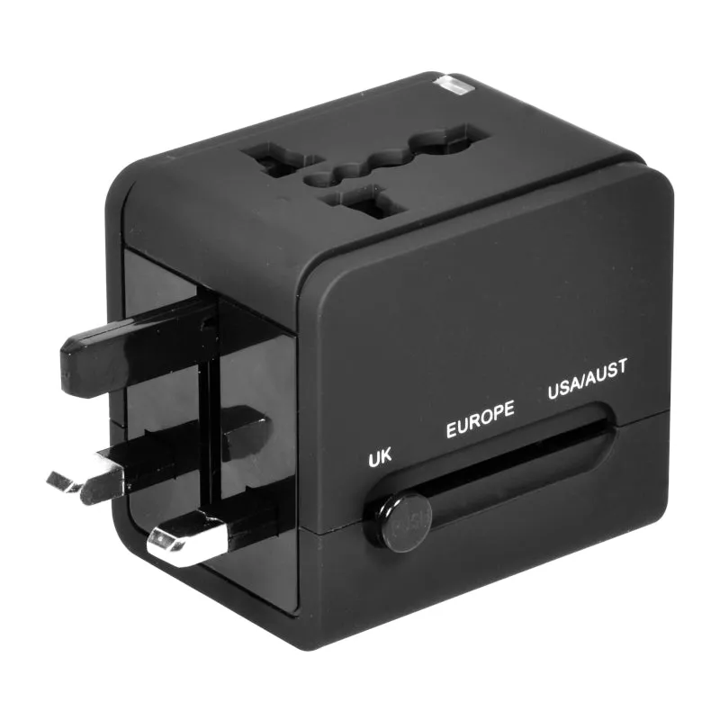 Port Connect Dual Usb Port Universal Travel Adapter