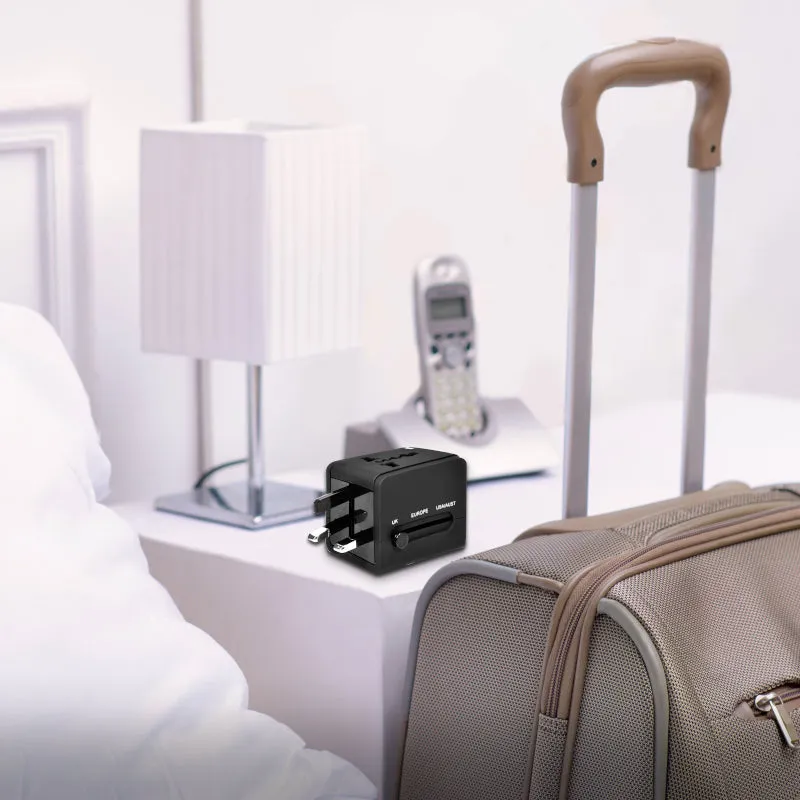 Port Connect Dual Usb Port Universal Travel Adapter