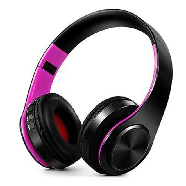 Portable Adjustable Wireless Headphones Bluetooth Audio Mp3