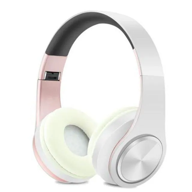 Portable Adjustable Wireless Headphones Bluetooth Audio Mp3