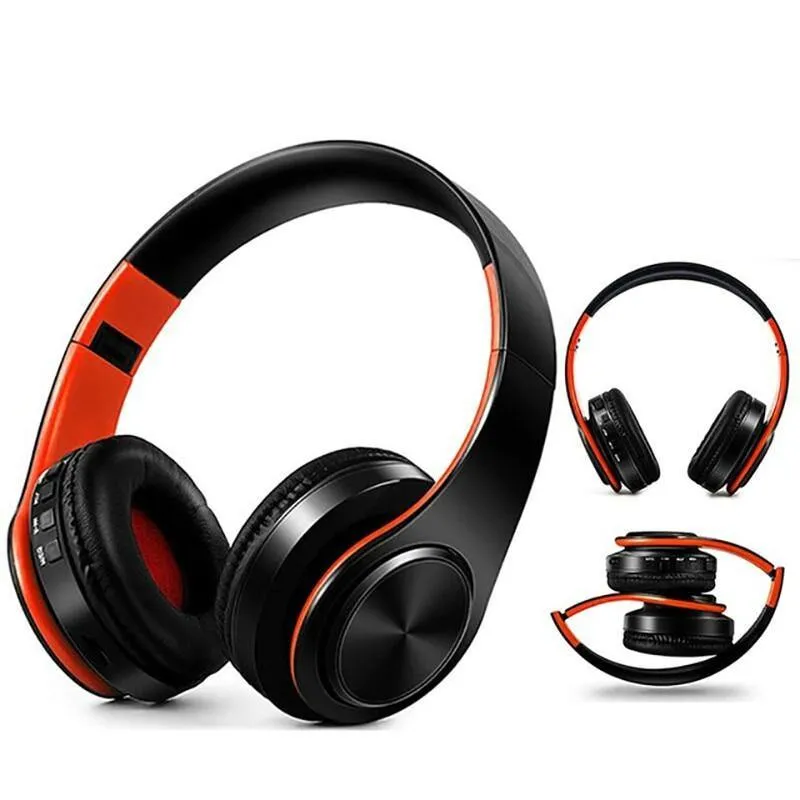 Portable Adjustable Wireless Headphones Bluetooth Audio Mp3