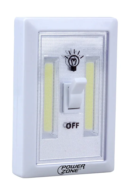 PowerZone 12532 Cordless Light Switch, LED Lamp, 200 Lumens, Wall Mounting :EA: QUANTITY: 12